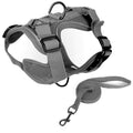 Pet Vest Harness + Traction Rope Set Reflective Breathable Dog Cat Harness, Size: S(Gray)