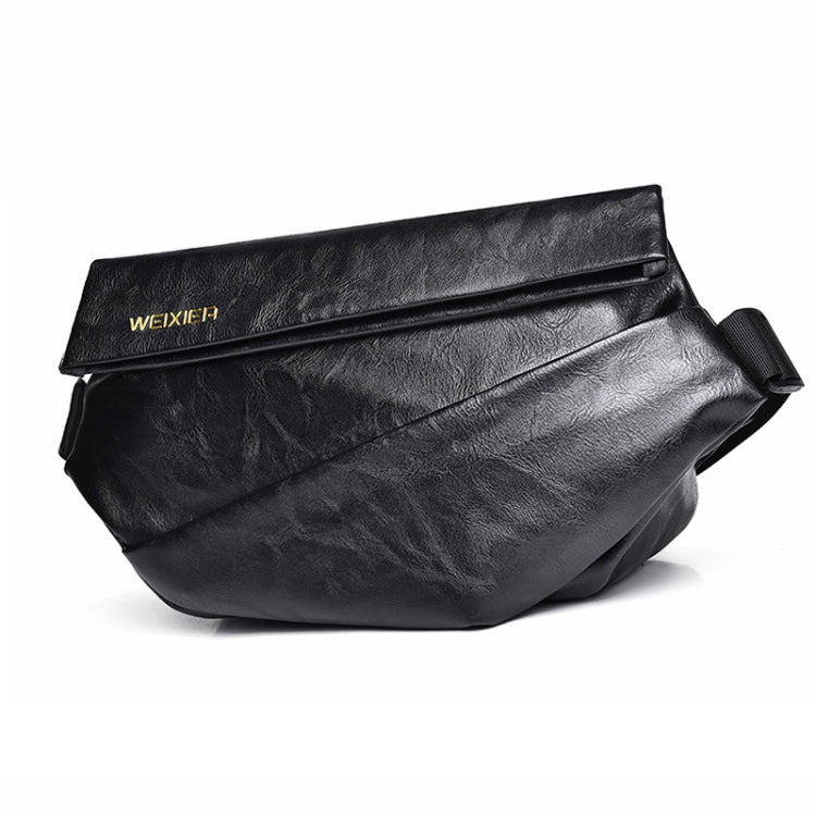 WEIXIER D265 Single Shoulder Crossbody Male Small Backpack(Black)