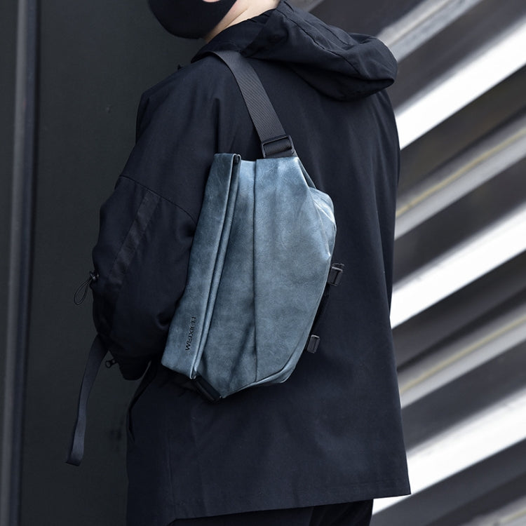 WEIXIER D265 Single Shoulder Crossbody Male Small Backpack(Gray)