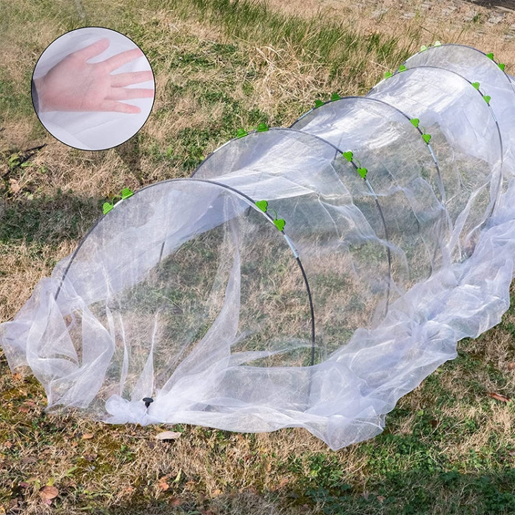 18pcs Without Net Garden Arched Shed Insect Mesh Set Flexible Stretchable Plants Protection Net