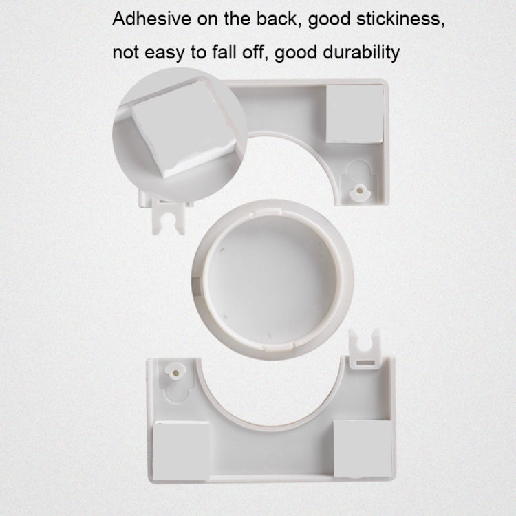 Square Air Conditioning Hole Decoration Cover Wall Hole Plug, Style: Split 5cm Silver