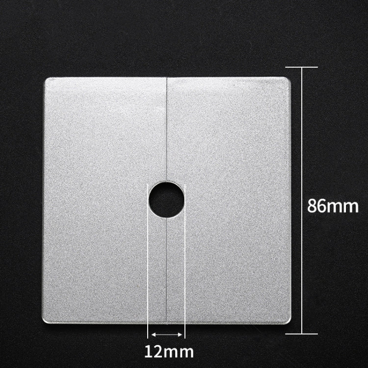 Square Hole Decoration Cover Wall Hole Plug, Style: 1.2cm Hole Silver