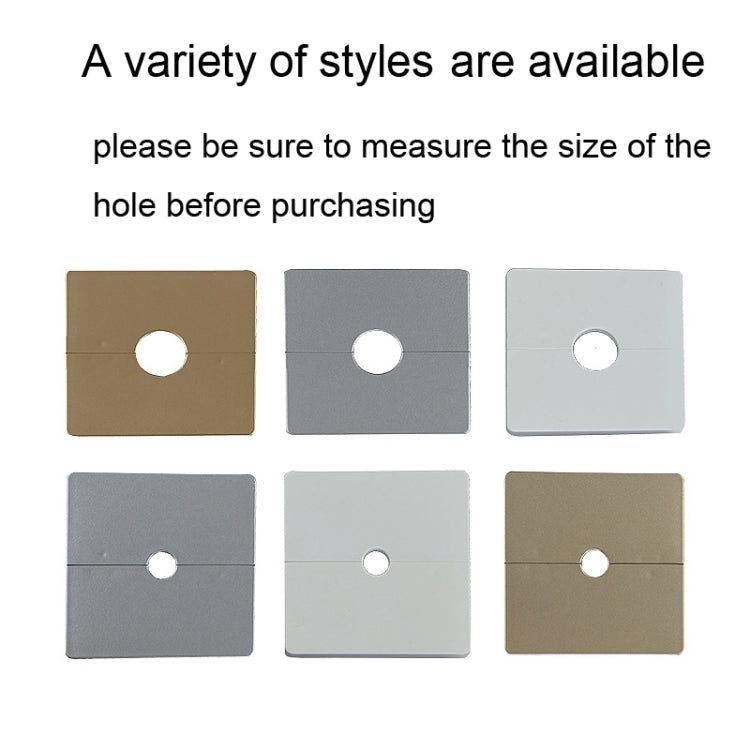 Square Hole Decoration Cover Wall Hole Plug, Style: 2.2cm Hole White