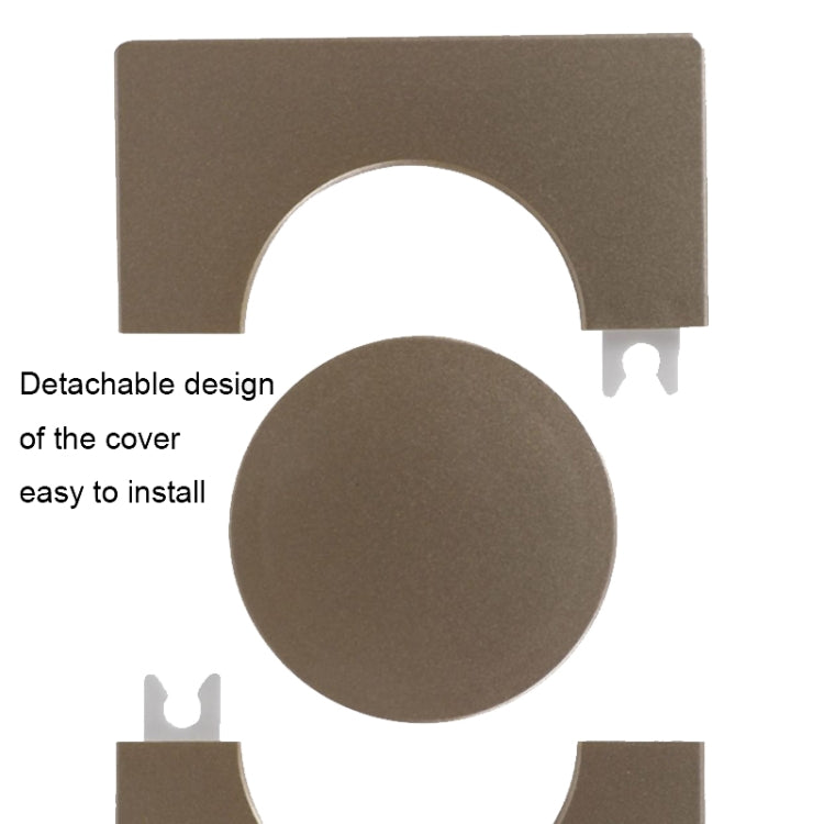 Square Hole Decoration Cover Wall Hole Plug, Style: 2.2cm Hole Silver