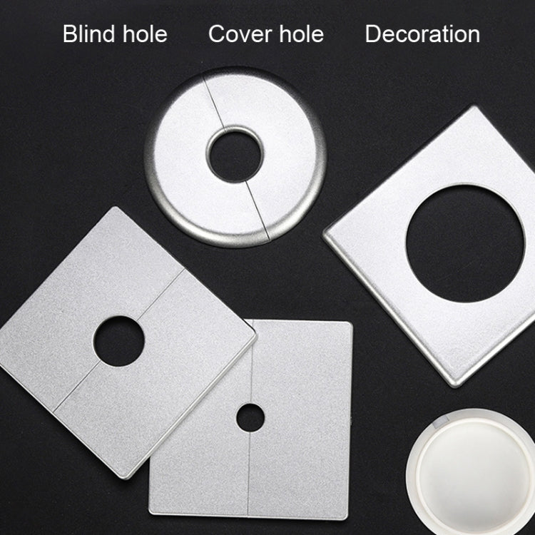 Square Hole Decoration Cover Wall Hole Plug, Style: 2.2cm Hole Silver