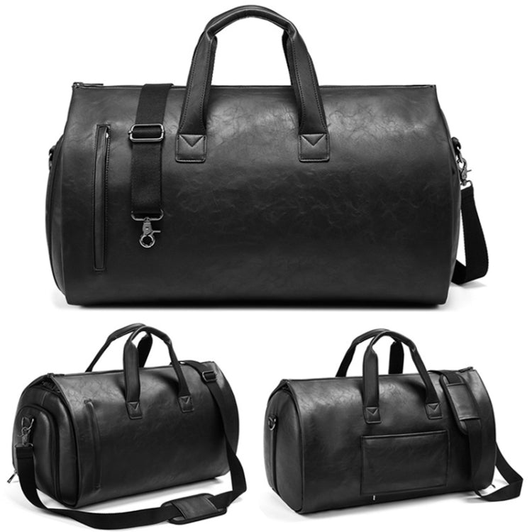 Waterproof Travel Suit Storage Bag Large-capacity Hand-held Crossbody Luggage Bag(Black)