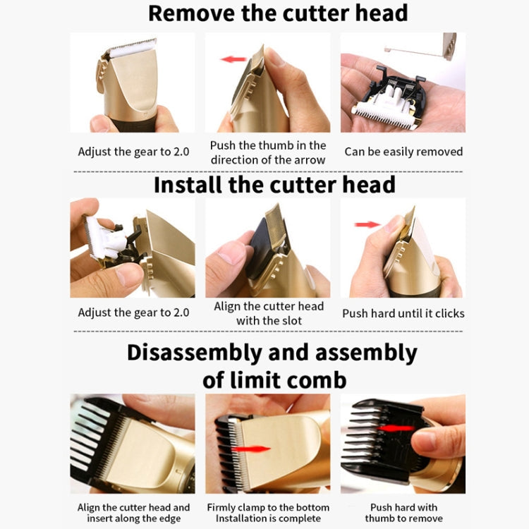 Puppy Shaver Pet Electric Shaver Cat Haircutter Set, Color: Yellow Standard