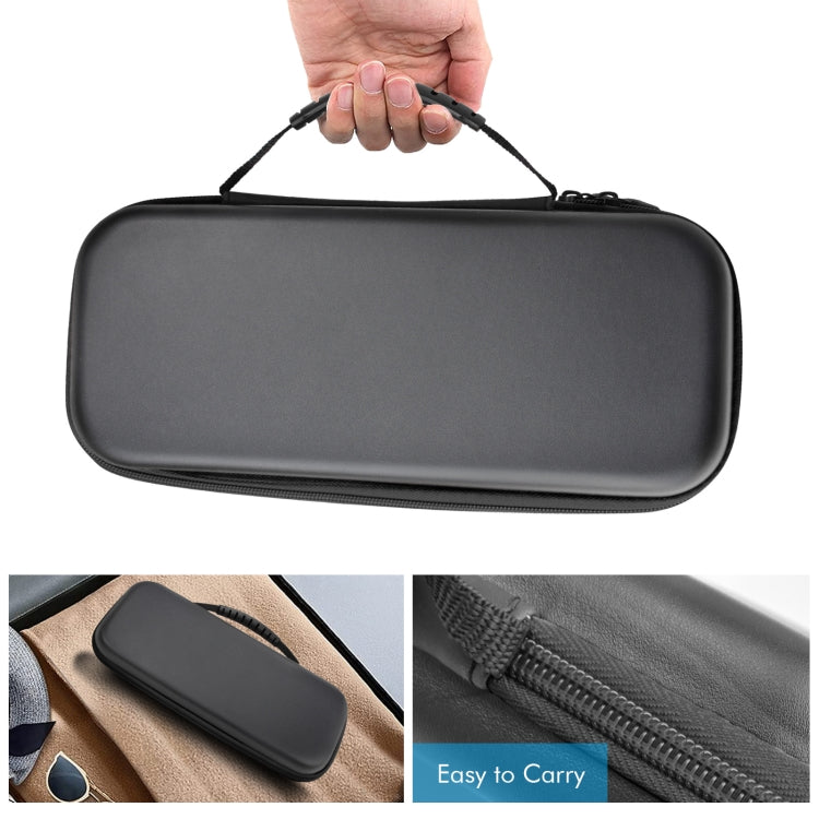 For ASUS ROG Ally Game Console EVA Leather Grain Handbag Clutch Protective Bag(White)