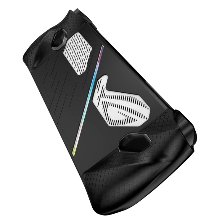 For ASUS ROG Ally Game Console Silicone Protective Cover Spray Oil Case(Black)
