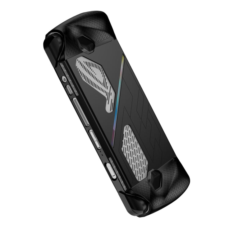 For ASUS ROG Ally Game Console Silicone Protective Cover Spray Oil Case(Black)