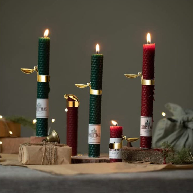Automatic Candle Extinguisher Metal Candle Extinguishing Fire Clamp Candle Extinguisory Cover(Gold)