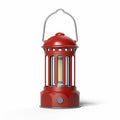 Battery Model COB Portable Outdoor Camping Lamp Atmosphere Tent Lamp Retro Lamp, Size: Small Red