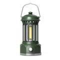Battery Model COB Portable Outdoor Camping Lamp Atmosphere Tent Lamp Retro Lamp, Size: Large Green