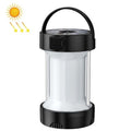 Camping Lantern Outdoor Solar Emergency Lights Multifunctional Tent Light(Black)