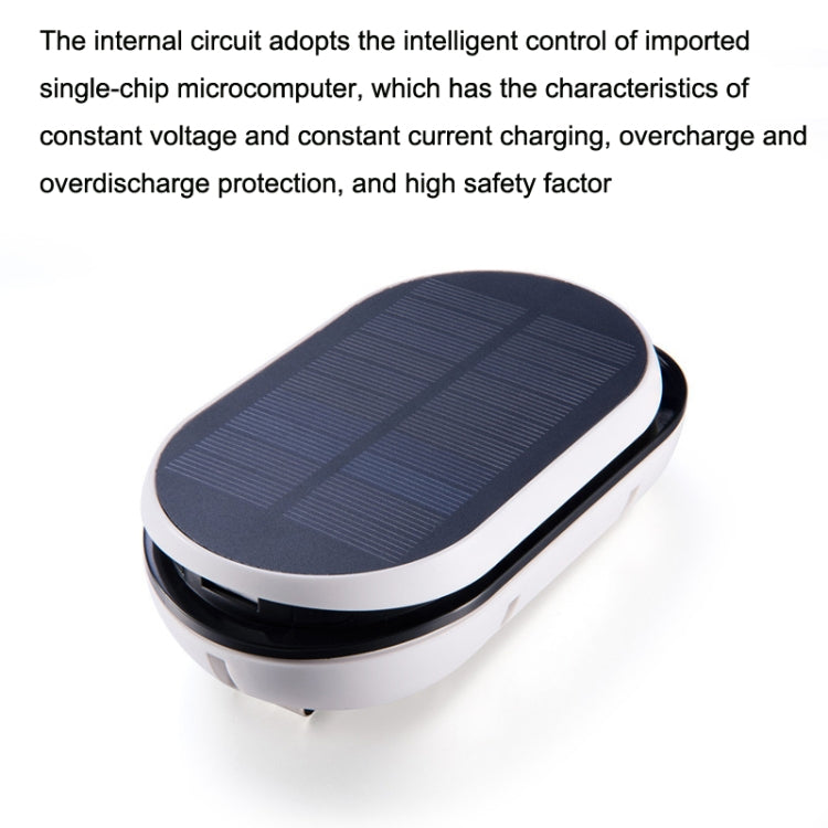 Outdoor Portable Solar Oxygen Pump Aquarium Flip Cover Solar Oxygen Pump(Black)