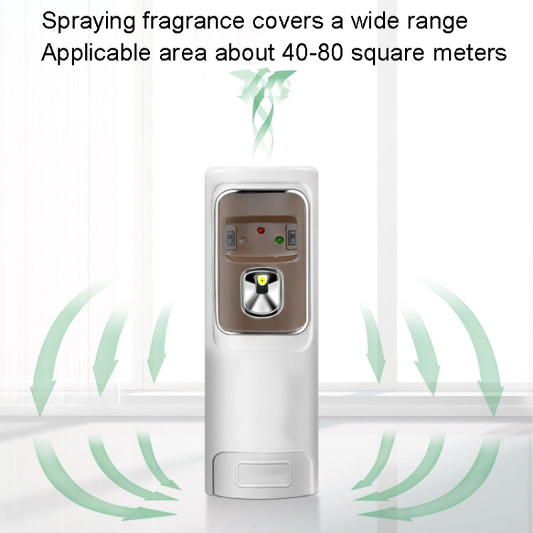 Automatic Light Sensor Spraying Machine Toilet Timed Fragrant Machine(White)