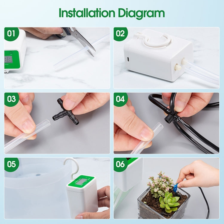 Household Intelligent Drip Irrigation Automatic Watering Timing Machine, Specification: Water 12 Potted Plants