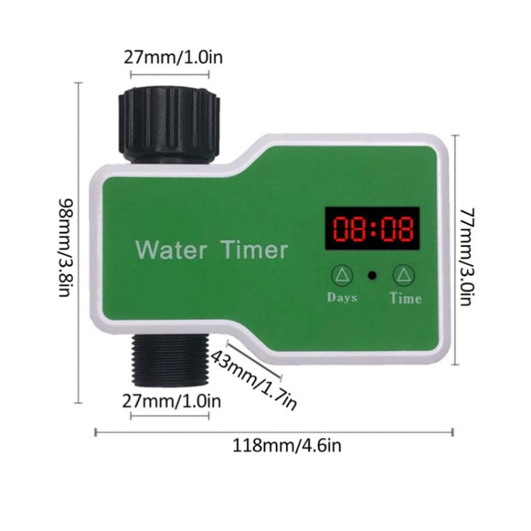 Irrigation System Intelligent Controller Automatic Timed Watering Device, Specification: 2 Water Outlet