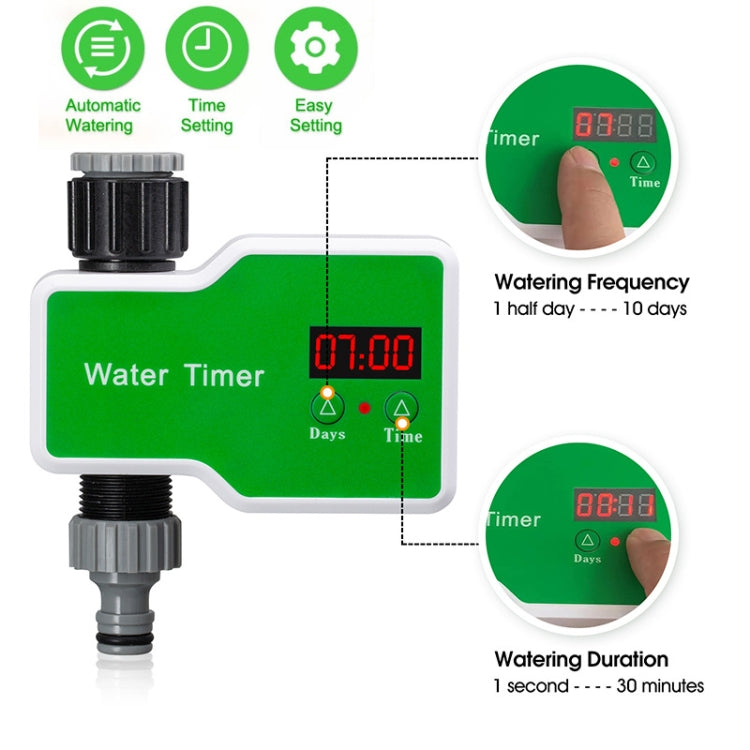 Irrigation System Intelligent Controller Automatic Timed Watering Device, Specification: 10m 10sets Ground Plug Dual-use Suit