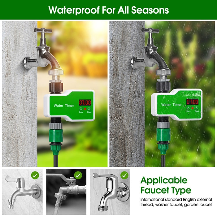 Irrigation System Intelligent Controller Automatic Timed Watering Device, Specification: 20m 20sets Ground Plug Dual-use Suit
