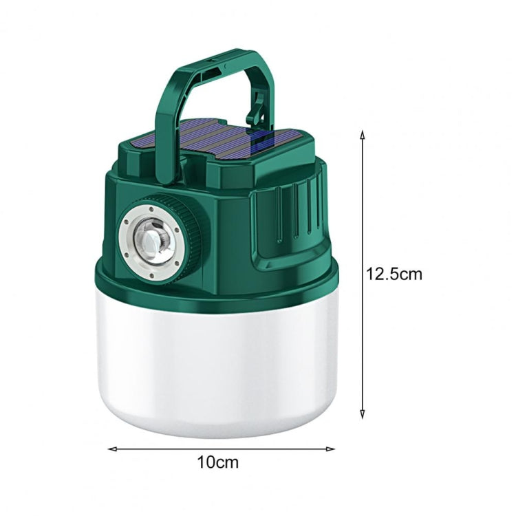 C52 Multifunctional Solar Camping Light Zoomable Waterproof Tent Light With USB Output(White)