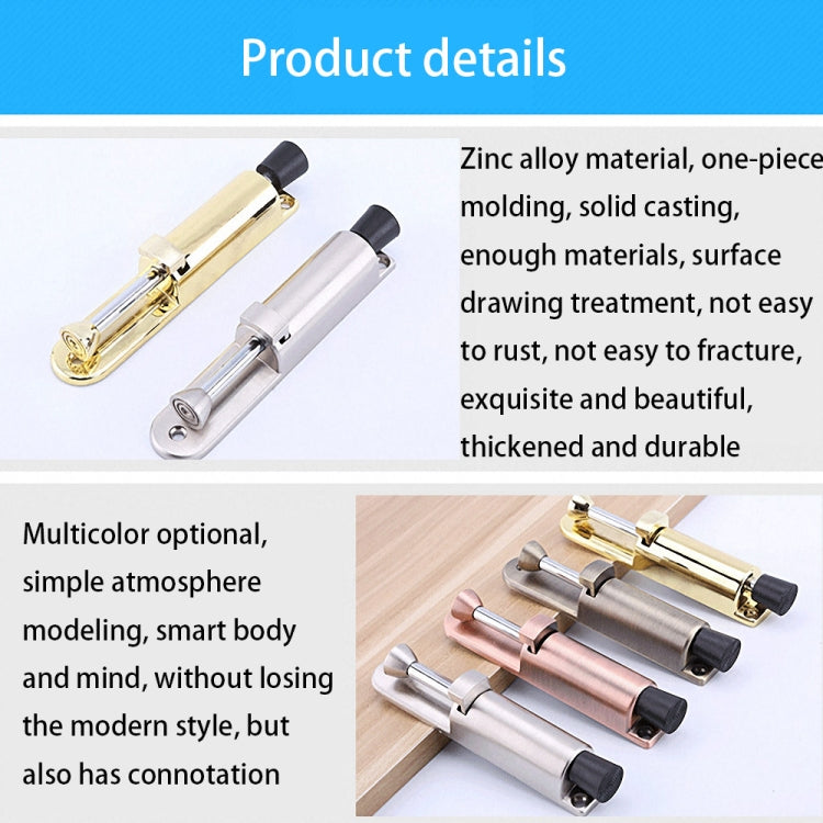 Zinc Alloy Extended Door Setter Foot Door Suction(Red Bronze)