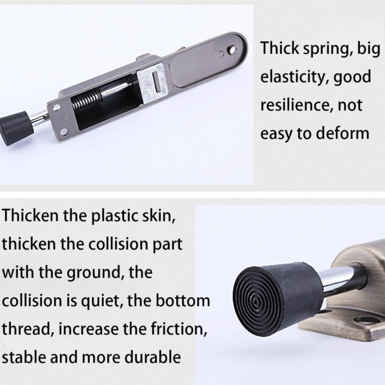 Zinc Alloy Extended Door Setter Foot Door Suction(Ancient Copper)