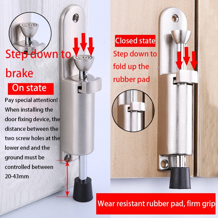 Zinc Alloy Extended Door Setter Foot Door Suction(Rustic Gold)