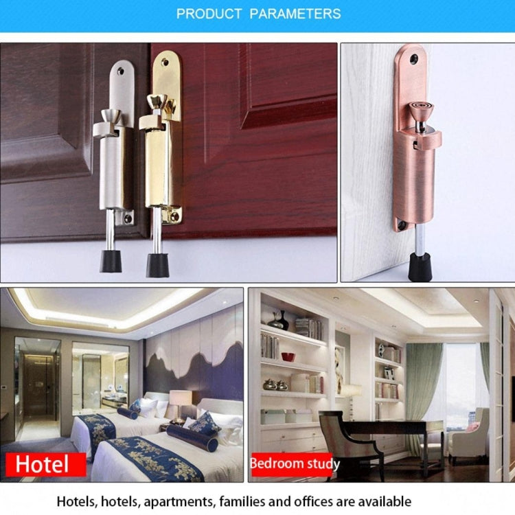 Zinc Alloy Extended Door Setter Foot Door Suction(Red Bronze)