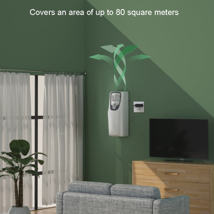 With CN Plug Adapter Plug-in Recycle Adding Liquid Aqueous Incense Sprayer Wall-Mounted Automatic Incense Sprayer(White)