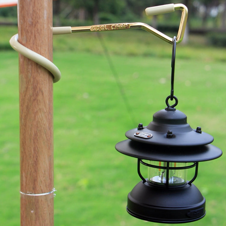 COOL CAMP Outdoor Canopy Pole Hook Portable Camping Light Hanger 33mm Khaki