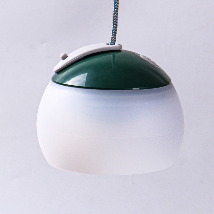 Retro Camping Lantern Rechargeable Haning Hook Night Light(Green)