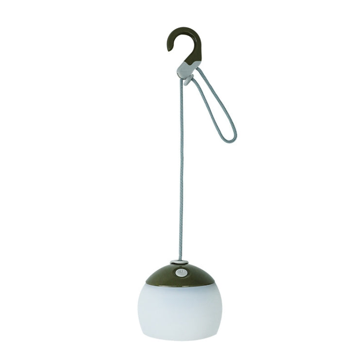 Retro Camping Lantern Rechargeable Haning Hook Night Light(White)