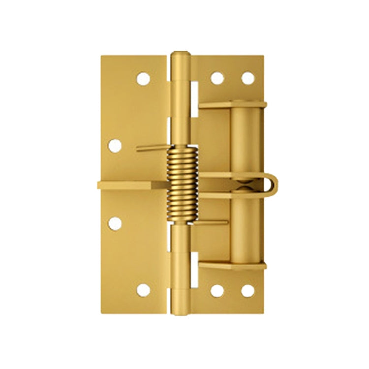 4 Inch Multifunctional Door Closer Automatic Door Closing Hinge, Color: Color Steel Gold