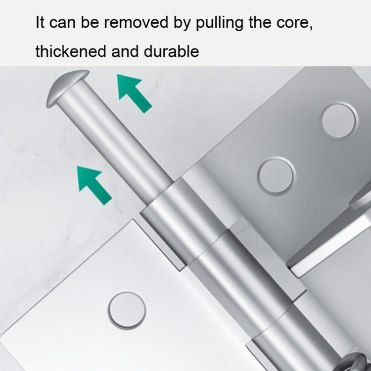 4 Inch Multifunctional Door Closer Automatic Door Closing Hinge, Color: Color Steel Silver