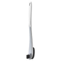 Double-sided Soft Hair Toilet Brush Toilet Long Handle Cleaning Brush(White)