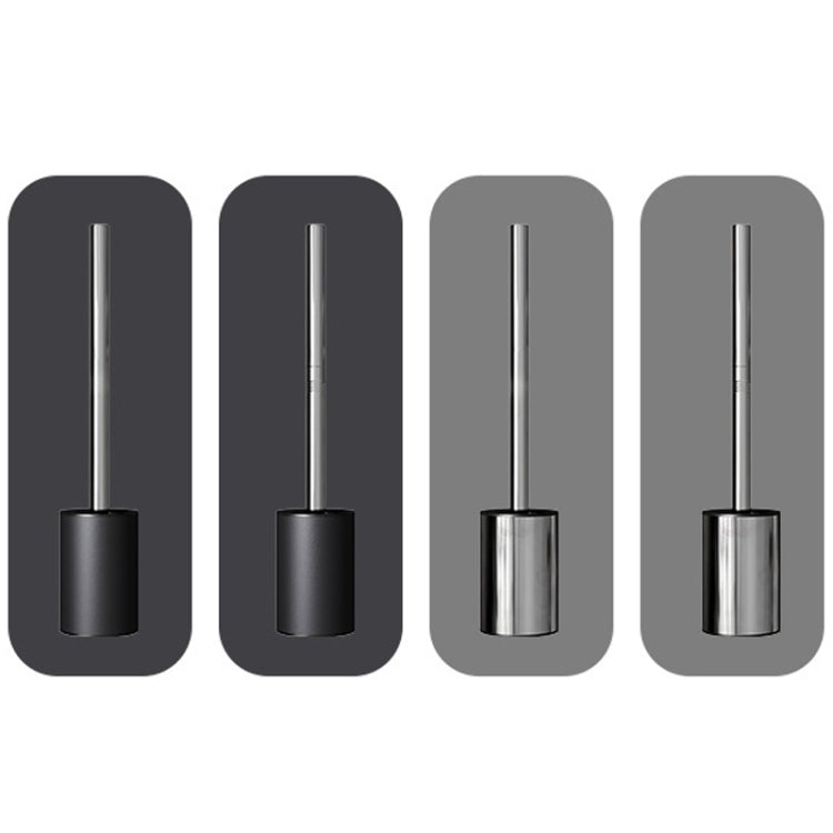 Bathroom Stainless Steel Base Leak-Proof Toilet Brush Set, Color: Soft Rubber Paint Removal Rod