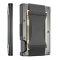 Credit Card Holder Wallets RFID Blocking Slim Metal Card Clip, Color: Grey