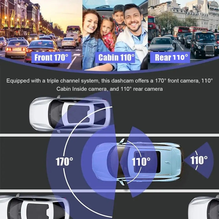 2 Inch Screen 3-Record 1080P Driving Recorder