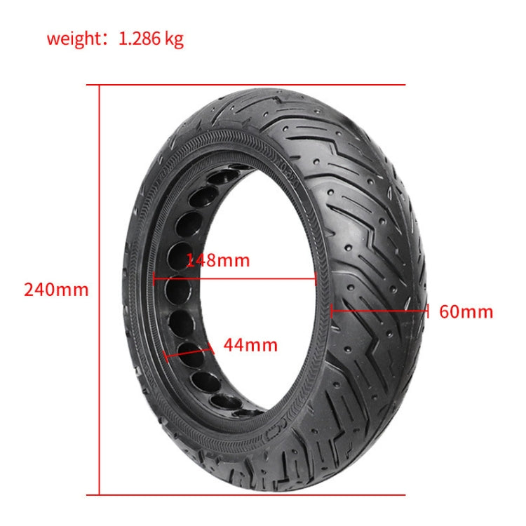 For Ninebot Max G30 Scooter 10 x 2.5 inch Solid Honeycomb Explosion-proof Tire(Black)