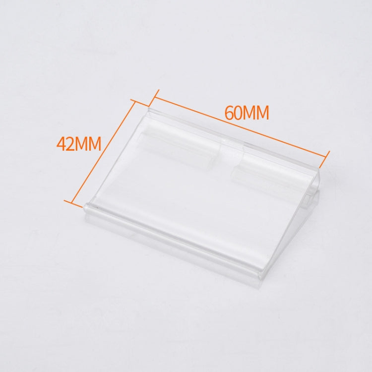 10pcs /Pack Label Strip Supermarket Display Price Sign, Size: 40 x 60mm
