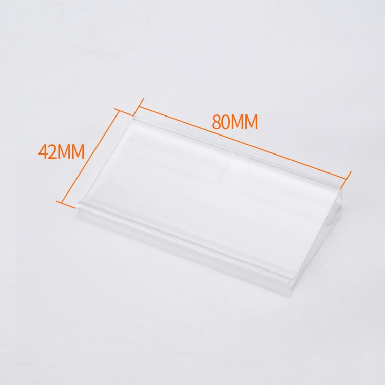 10pcs /Pack Label Strip Supermarket Display Price Sign, Size: 40 x 80mm