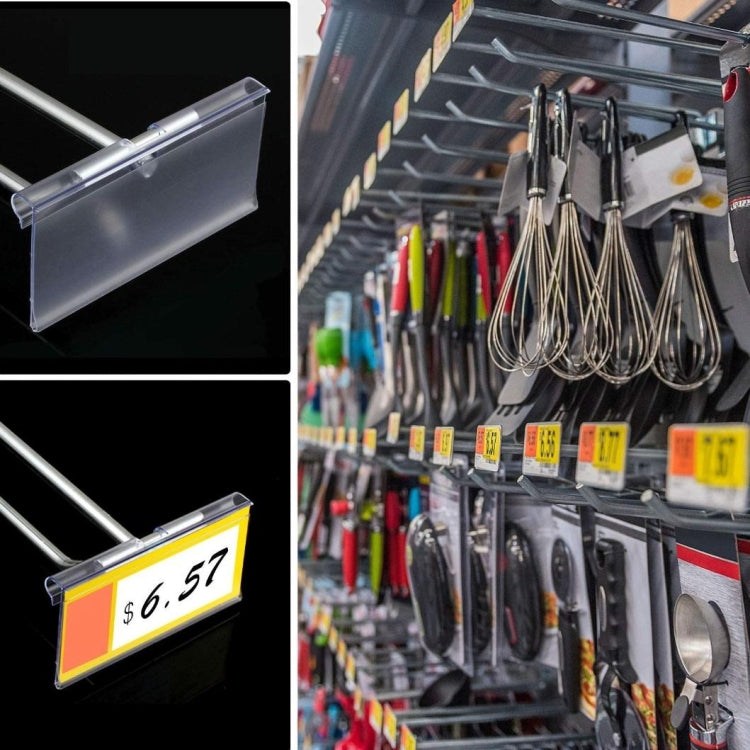 10pcs /Pack Label Strip Supermarket Display Price Sign, Size: 40 x 80mm