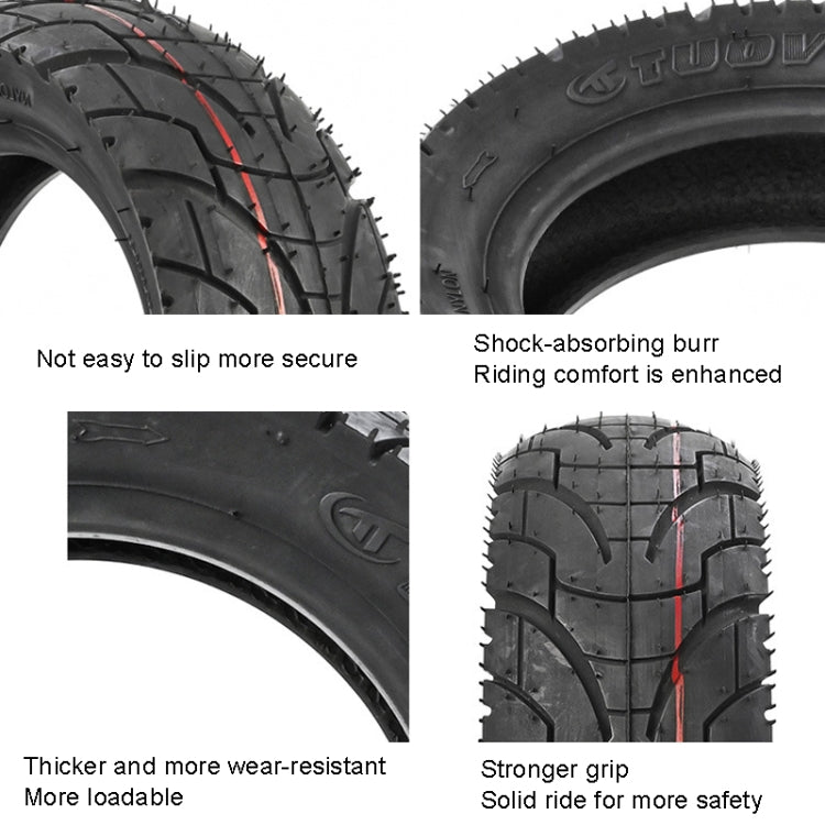 For KUGOO M4 TUOVT 80/65-6.5 10 inch Electric Skateboard Vacuum Explosion-Proof Outer Tire(Off-road Tire)