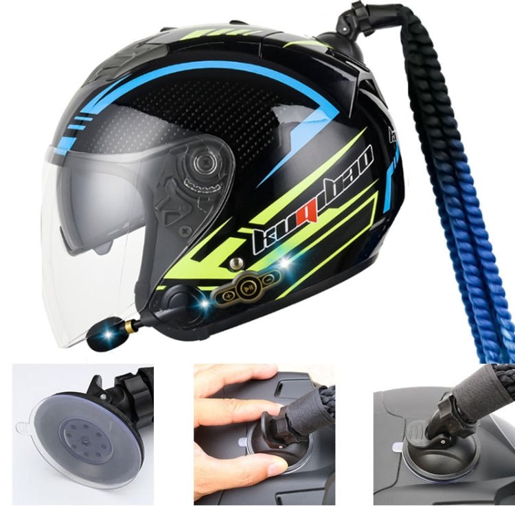 KUQIBAO Motorcycle Bluetooth Headset Double Lens Helmet With Braid, Size: XXL(White)