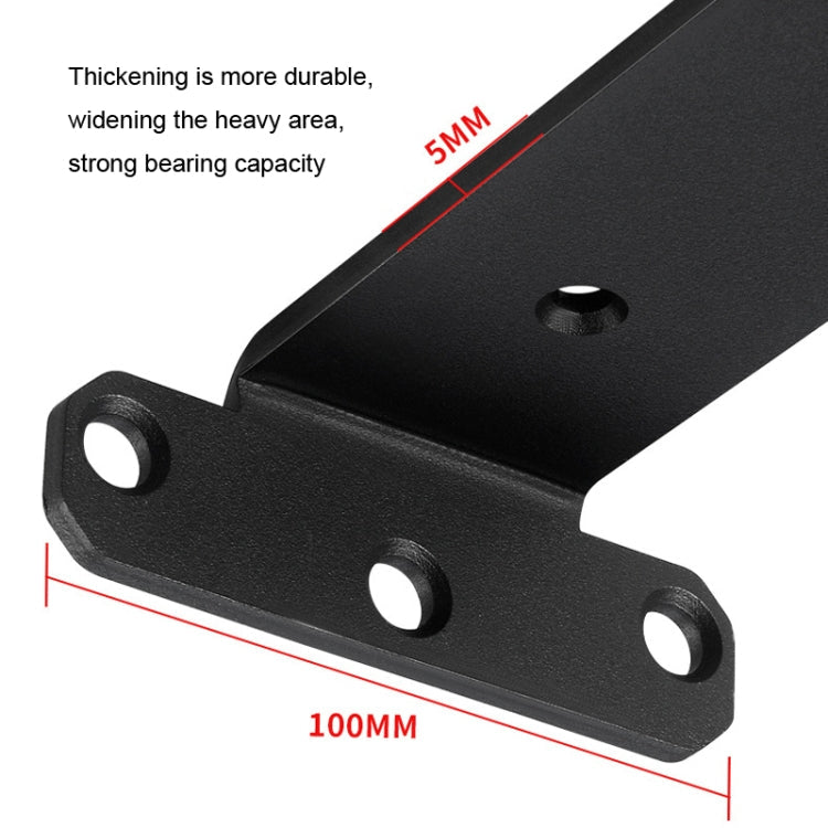 5mm Thick Triangular Bracket Bookshelf Partition Plate, Style: 300mm White