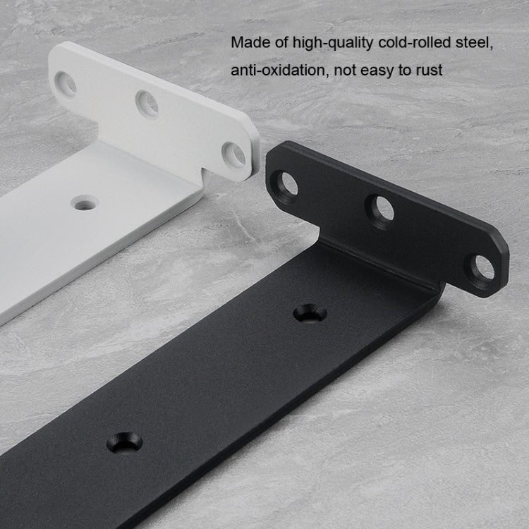 5mm Thick Triangular Bracket Bookshelf Partition Plate, Style: 200mm White
