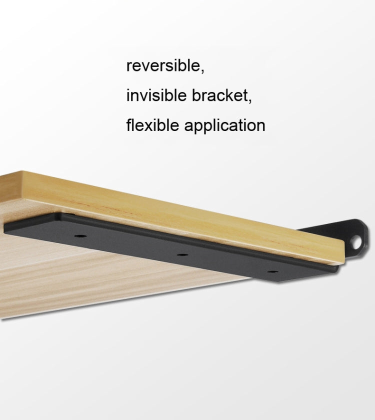 5mm Thick Triangular Bracket Bookshelf Partition Plate, Style: 200mm White