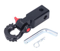 Solid Trailer Arm Off-Road Vehicle Rear Bumper Modified Traction Connector, Color: Black Red