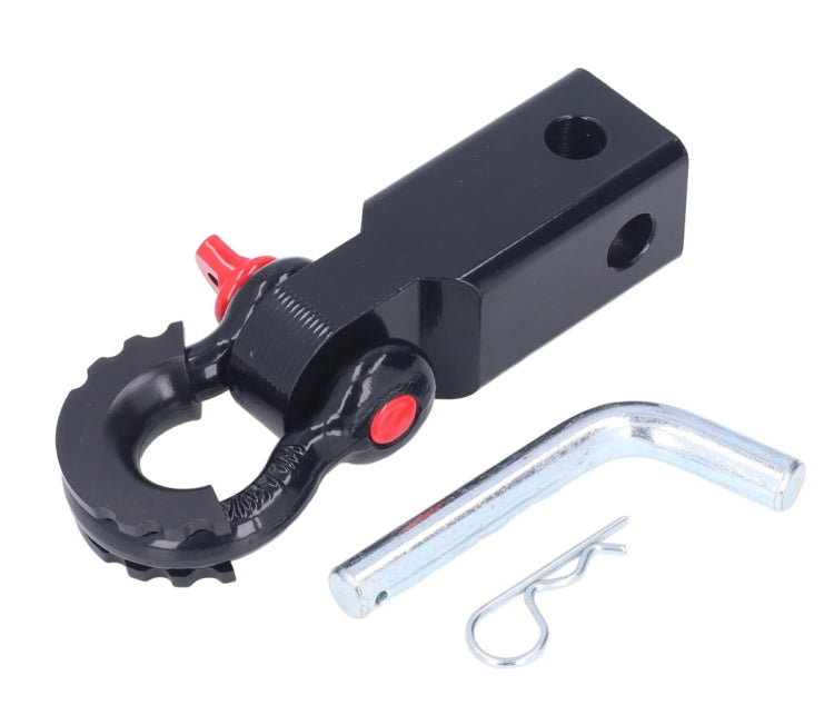 Solid Trailer Arm Off-Road Vehicle Rear Bumper Modified Traction Connector, Color: Black Red